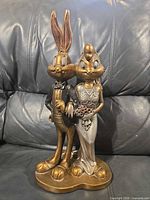 Front view of Bugs Bunny and bride resin statue