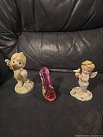 Group shot of all three statues