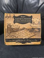 Front of original Sears Cooky Press and Cake Decorator box