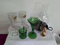 Group shot showing all items together on towel