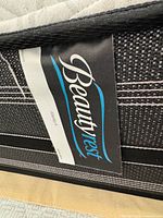 Beautyrest label on side panel of mattress