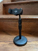 Full view of Bluehive phone stand showing base and clamp