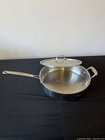 Pan with lid showing overall form and size