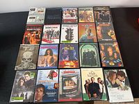 Group shot of all 20 DVD cases in 5×4 layout