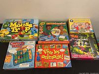 All six game boxes front view