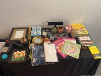Entire assortment laid on table