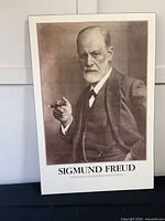 Front view of Sigmund Freud sepia poster