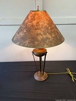 Lamp fully assembled and lit