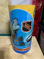 Front view with goalie graphic and NHL shield