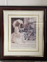 Framed print signed M. Byers