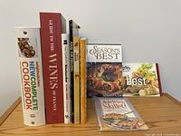 All books and pamphlets upright for spine titles