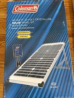 Front of sealed retail box showing Coleman branding and product details