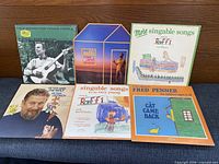 Front view of all six LP jackets