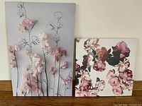 Both canvas prints side by side for scale and comparison