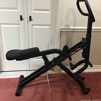 Side view of Power Rider exercise bench / ab trainer assembled
