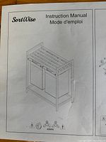 instruction manual cover showing assembled sorter image