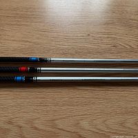Three Tensei CK Series shafts full length view
