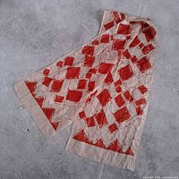 Full view of scarf showing overall pattern and size