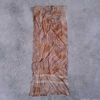 Full view of scarf showing size and pattern