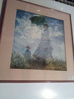 Front view of framed print showing artwork, mat and frame