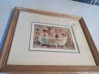 full view framed print with cracked glass