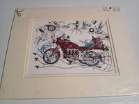 Front view of matted print in protective sleeve