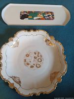 Top view of both platter and plate