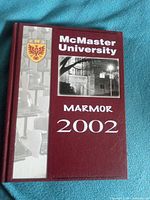 Front cover of maroon hardcover yearbook