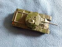 Top view of Centurion tank showing turret and engine deck