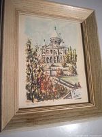 Full view of framed print showing artwork and frame