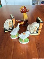 Front view of all five porcelain pieces