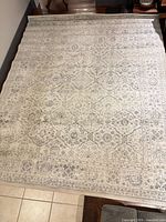 Full view of Safavieh Carnegie area rug laid flat showing overall pattern and colors