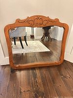 Front view of mirror showing full frame and glass