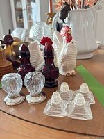 Overview of all ten shakers on table