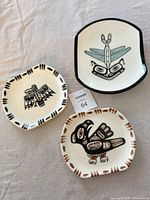 Overview of all three ceramic trays