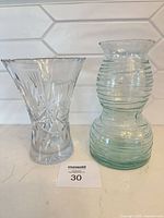 Both vases side by side for scale and color comparison