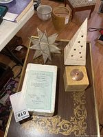 All items grouped on table