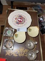 Top view of all items on table