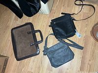 Overview of all three items on floor