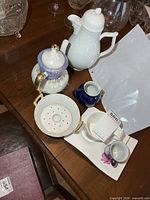 Group shot showing all items together on table