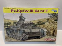 Front of sealed Dragon 1:35 Panzer III Ausf.F model kit box
