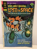Front cover of 1973 Gold Key Space Family Robinson Lost in Space comic showing 30¢ price and wear