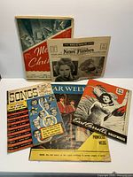 Group shot of all five publications laid out