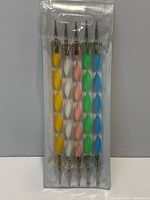 Full view of sealed 5-piece dotting tool set