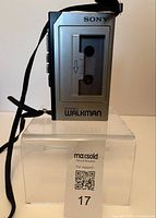 Front view showing cassette window and Walkman branding