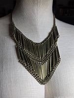 Necklace on mannequin front view