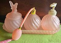 Entire set on tray showing all four pieces