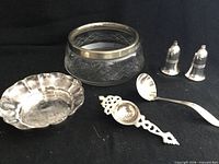 Group shot of all six serving pieces