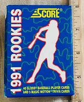 Front of 1991 Score Rookies boxed card set