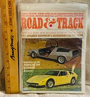 Front cover showing title, date March 1971, headline tests, Porsche 914 concept cars, ruler for scale